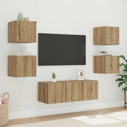 vidaXL TV-Wandschrank Kunsthandwerk Eiche 30,5 x 35 x 30 cm