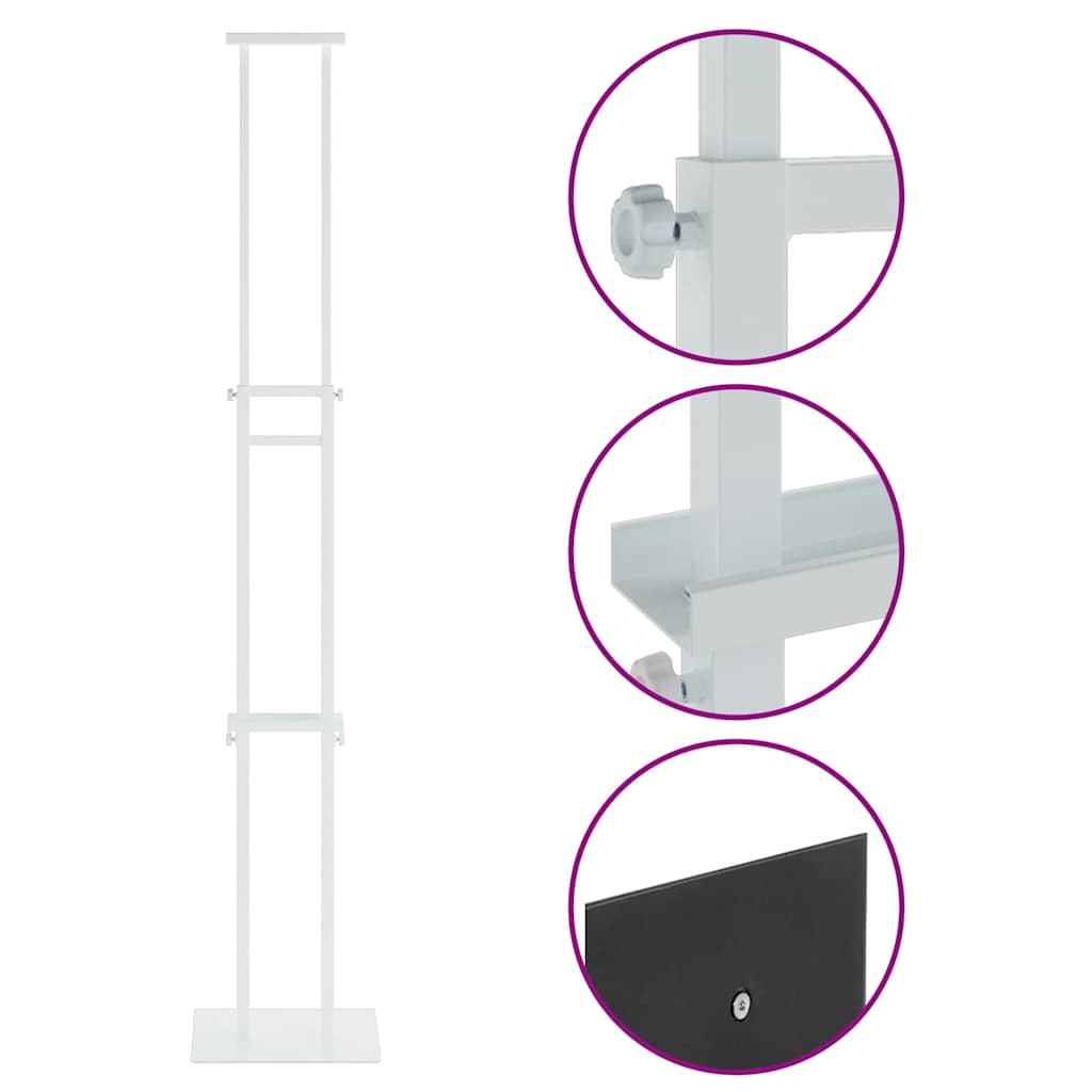Messestände Weiß 30 x 23,5 x 210 cm Stahl