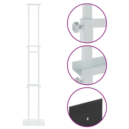 Messestände Weiß 30 x 23,5 x 210 cm Stahl