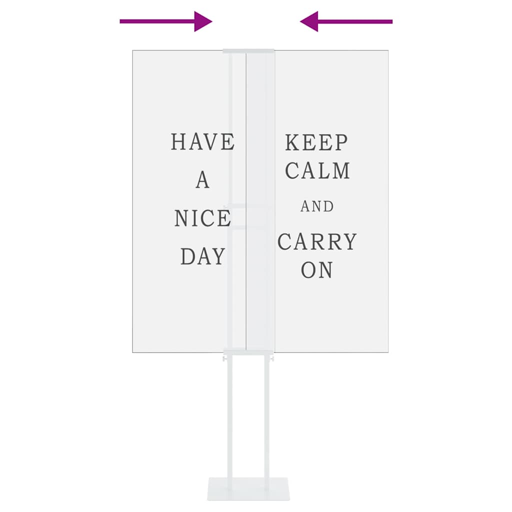 Messestände Weiß 30 x 23,5 x 210 cm Stahl