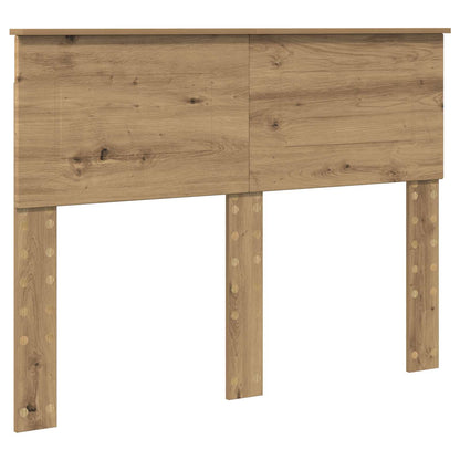 vidaXL Bettrahmen Kunsthandwerk Eiche 135 x 190 cm Holzwerkstoff