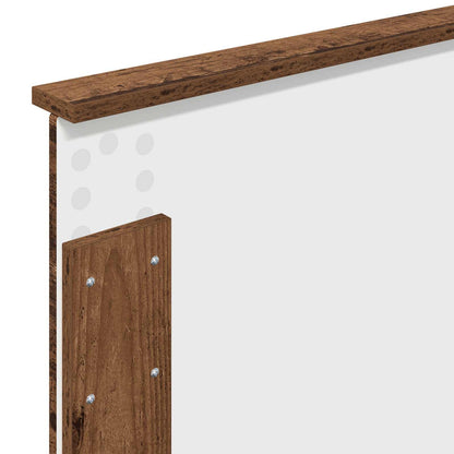vidaXL Bettrahmen mit Kopfteil Altholz 100 x 200 cm Holzwerkstoff