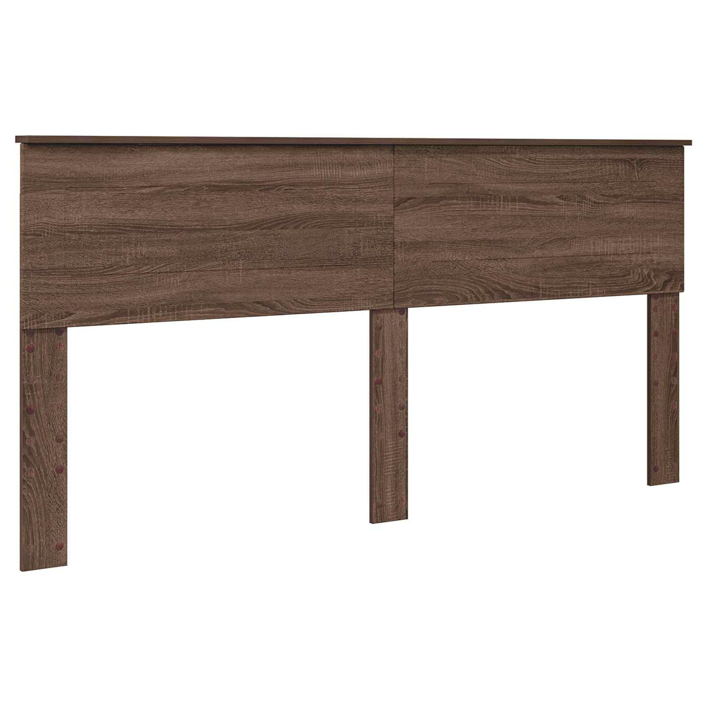 vidaXL Bettrahmen Braun Eichen-Optik 200 x 200 cm Ingenieurs Holz