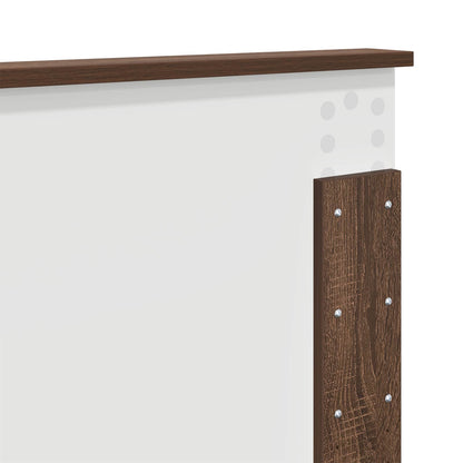 vidaXL Bettrahmen Braun Eichen-Optik 150 x 200 cm Ingenieurs Holz