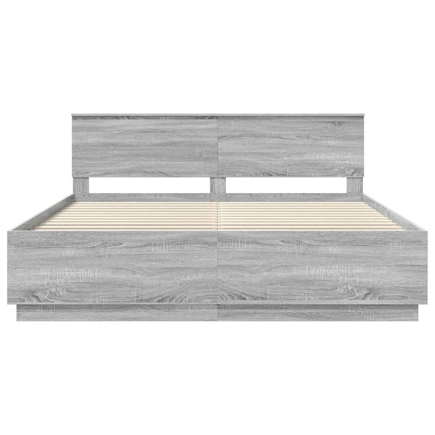 vidaXL Bettrahmen Graues Sonoma 180 x 200 cm Holzwerkstoff