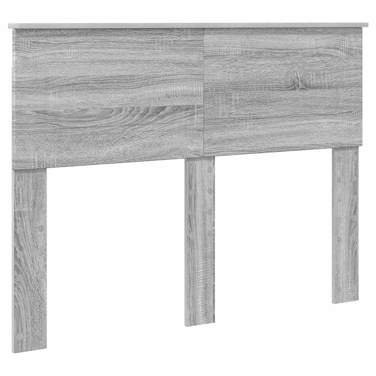 vidaXL Bettrahmen Graues Sonoma 135 x 190 cm Holzwerkstoff