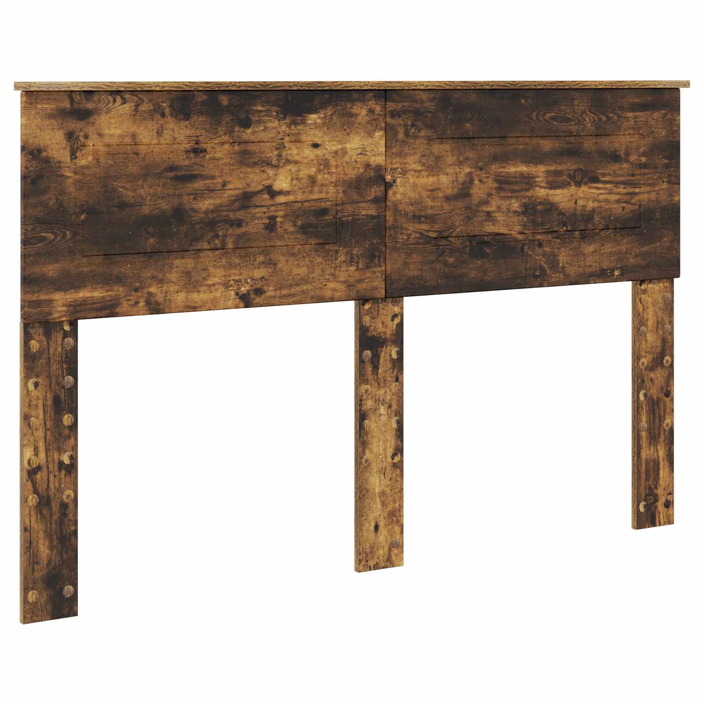 vidaXL Bettrahmen Geräucherte Eiche 140 x 190 cm Holzwerkstoff