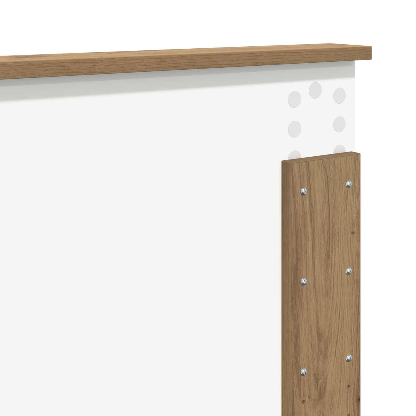 vidaXL Bettrahmen Artisan-Eiche 120 x 190 cm Holzwerkstoff