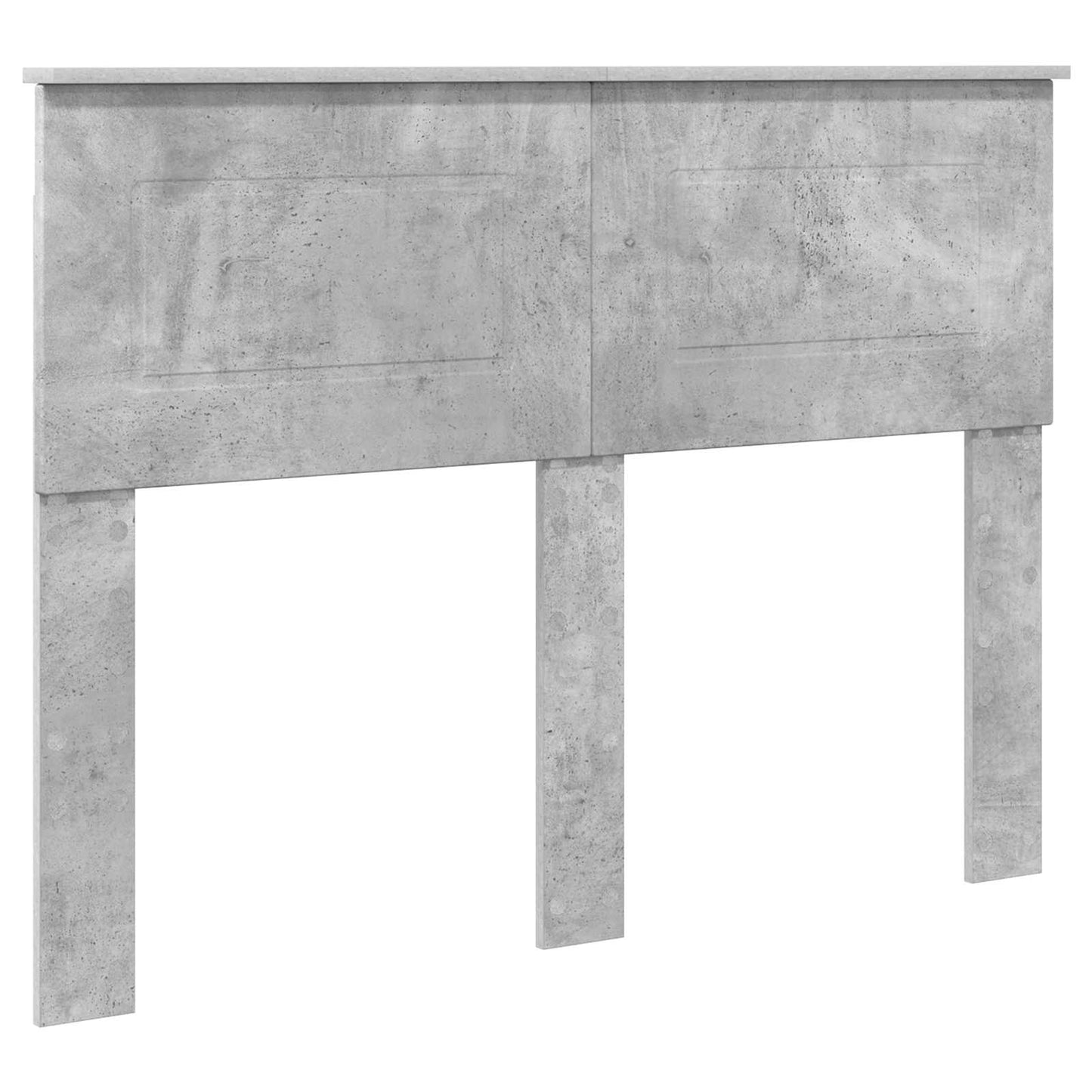 vidaXL Bettrahmen mit Kopfteil Beton Grau 120 x 200 cm Holzwerkstoff