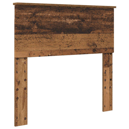 vidaXL Cadre de lit avec tête de lit en bois de récupération 90 x 190 cm en bois d'ingénierie