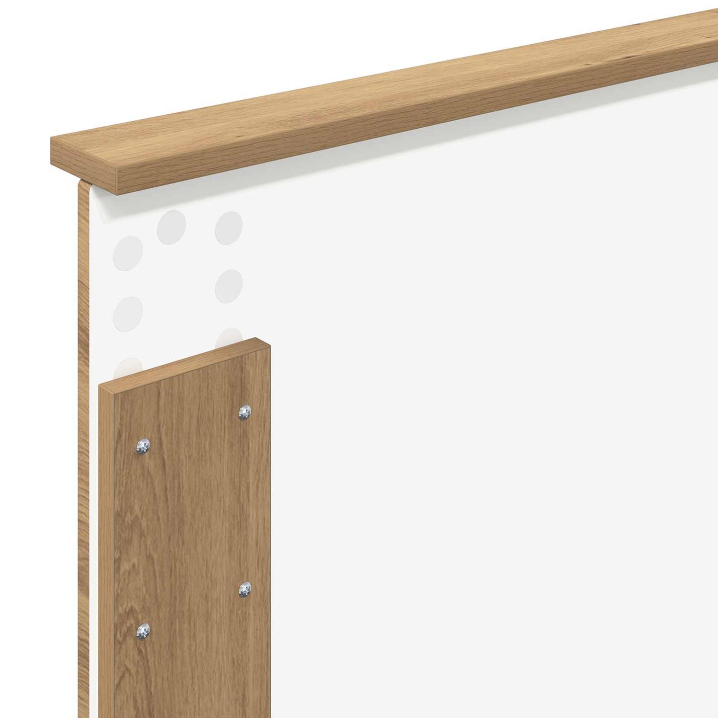 vidaXL Bettrahmen mit Kopfteil Artisan-Eiche 90 x 190 cm Holzwerkstoff