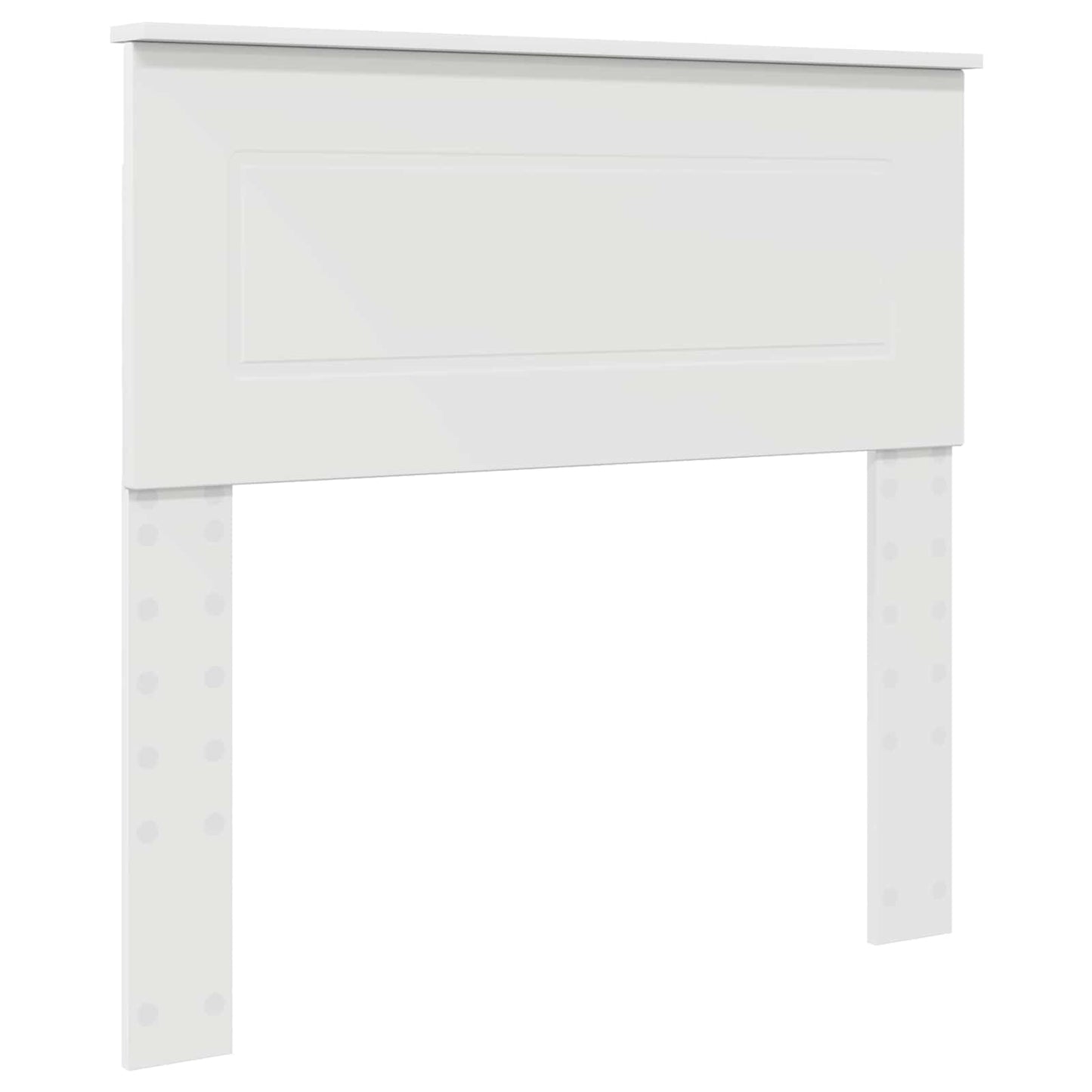 vidaXL Bettrahmen Weiß und Silber 75 x 190 cm Holzwerkstoff