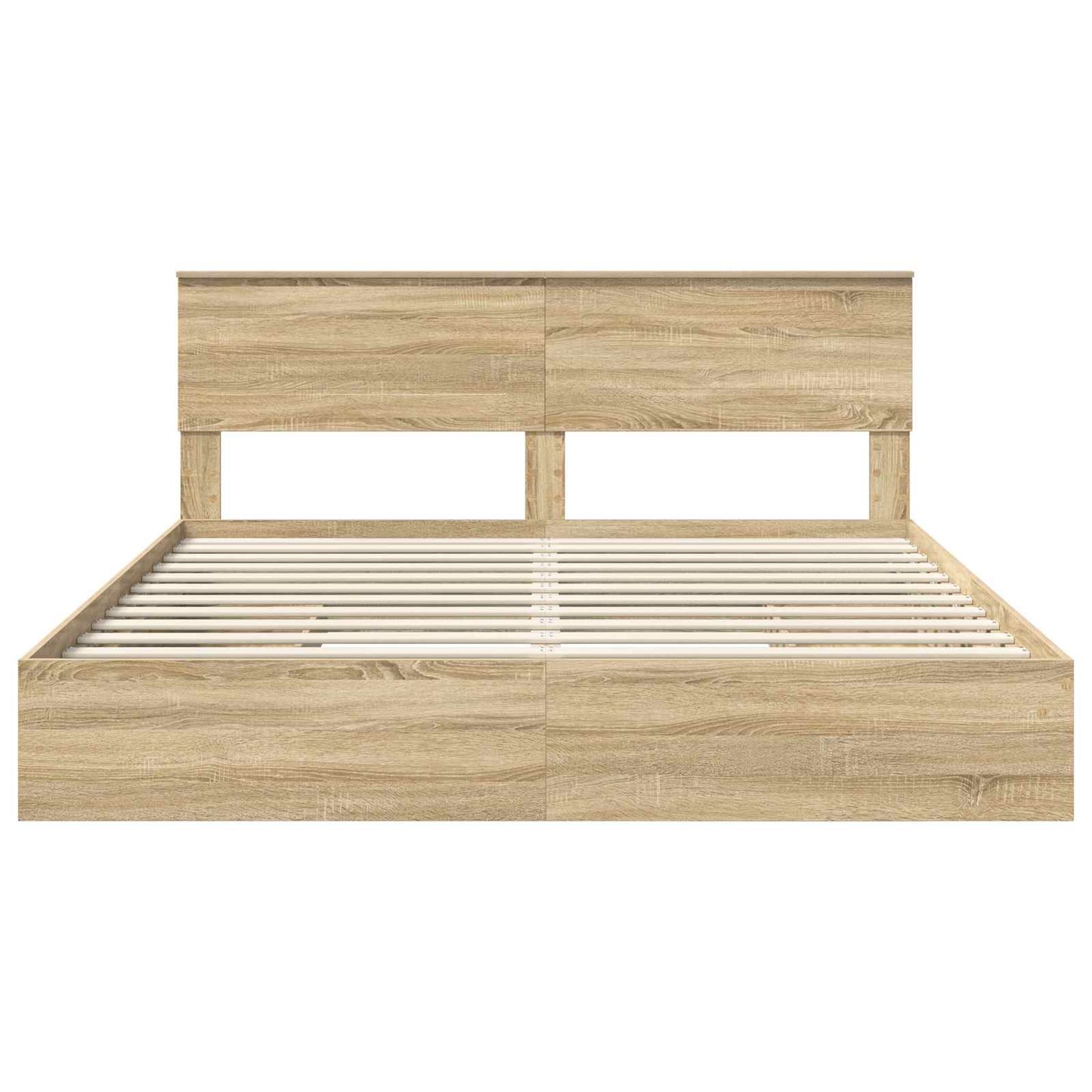 vidaXL Aufbewahrungsbett Sonoma-Eiche 180 x 200 cm Holzwerkstoff