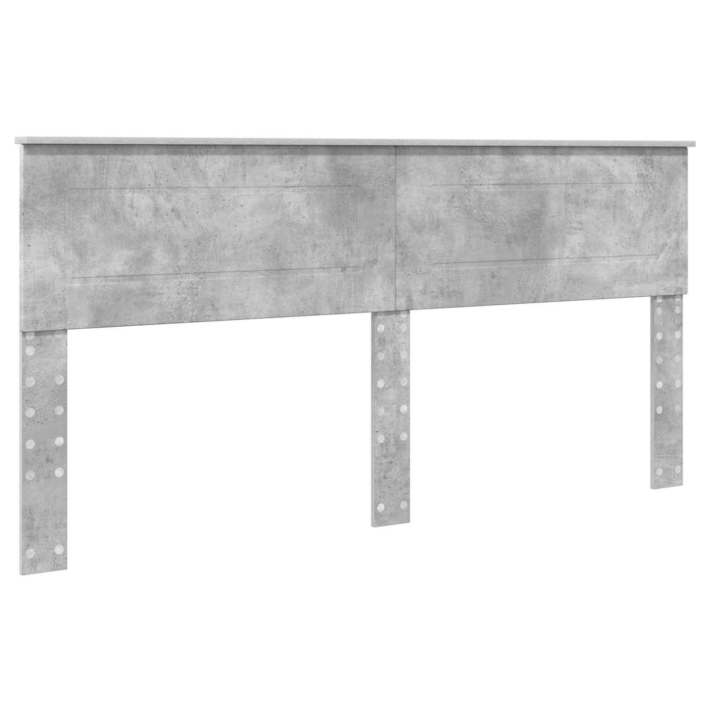 vidaXL Aufbewahrungsbett Beton Grau 180 x 200 cm Holzwerkstoff