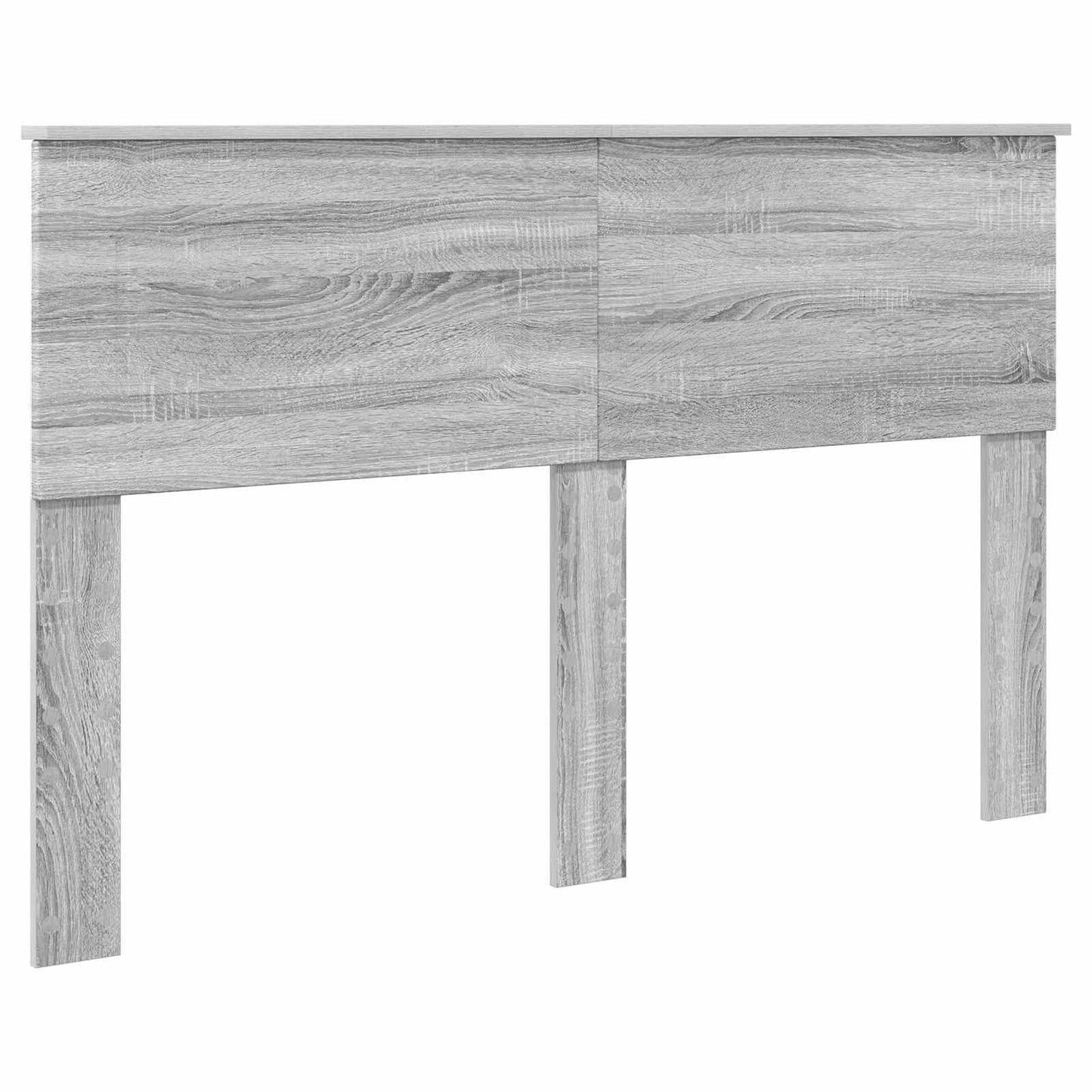vidaXL Lit de rangement gris Sonoma 140 x 200 cm en bois d'ingénierie