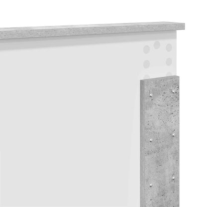 vidaXL Aufbewahrungsbett Beton Grau 135 x 190 cm Holzwerkstoff