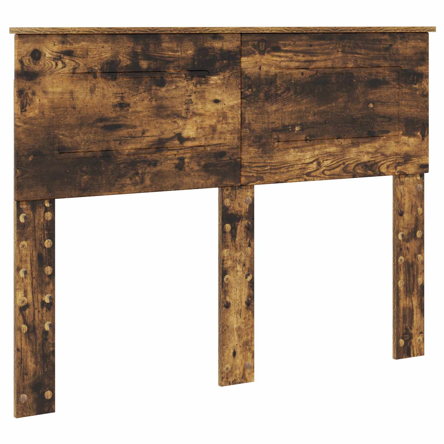 vidaXL Lit de rangement Chêne fumé 120 x 200 cm Bois d'ingénierie