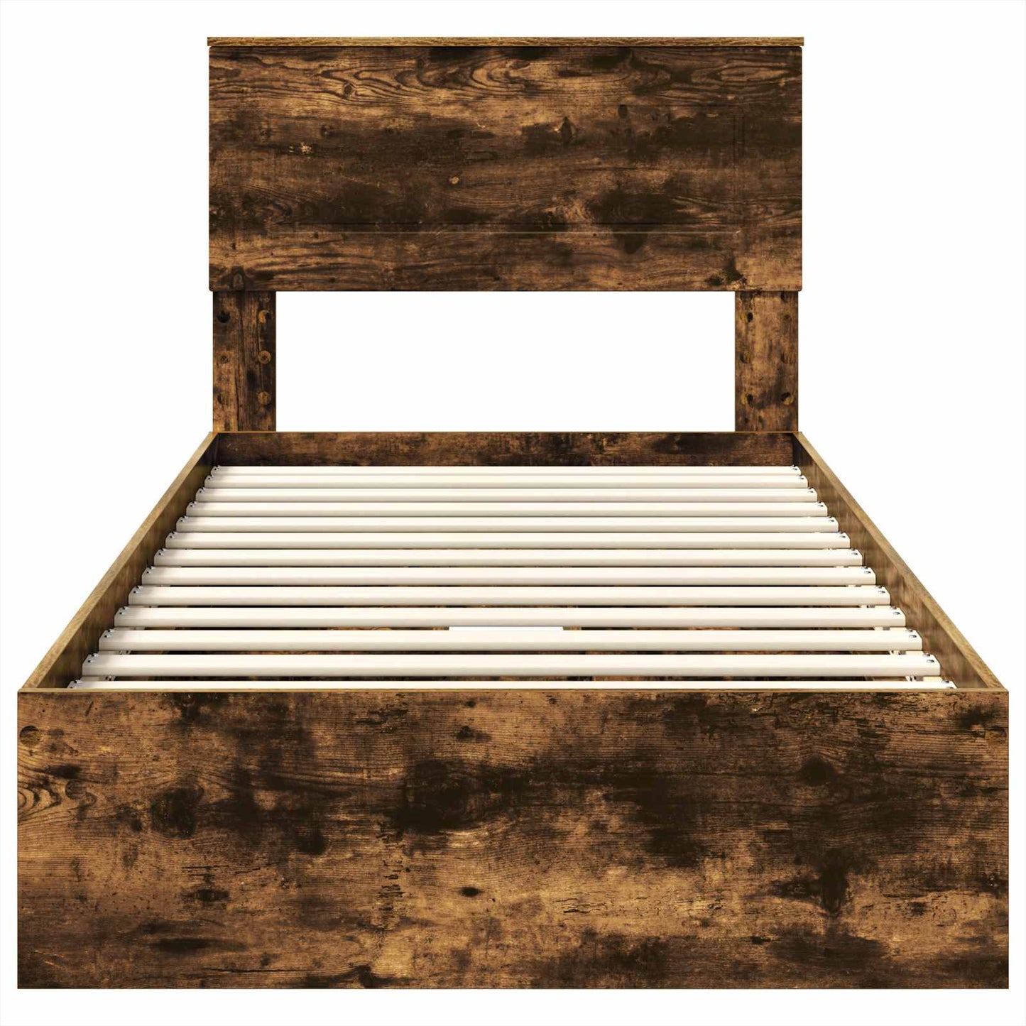 vidaXL Aufbewahrungsbett Geräucherte Eiche 100 x 200 cm Holzwerkstoff