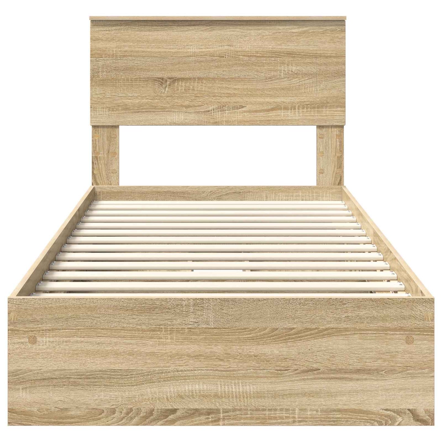 vidaXL Lit de rangement chêne Sonoma 90 x 200 cm Aggloméré