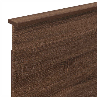 vidaXL Aufbewahrungsbett Braun Eichen-Optik 75 x 190 cm Holzwerkstoff