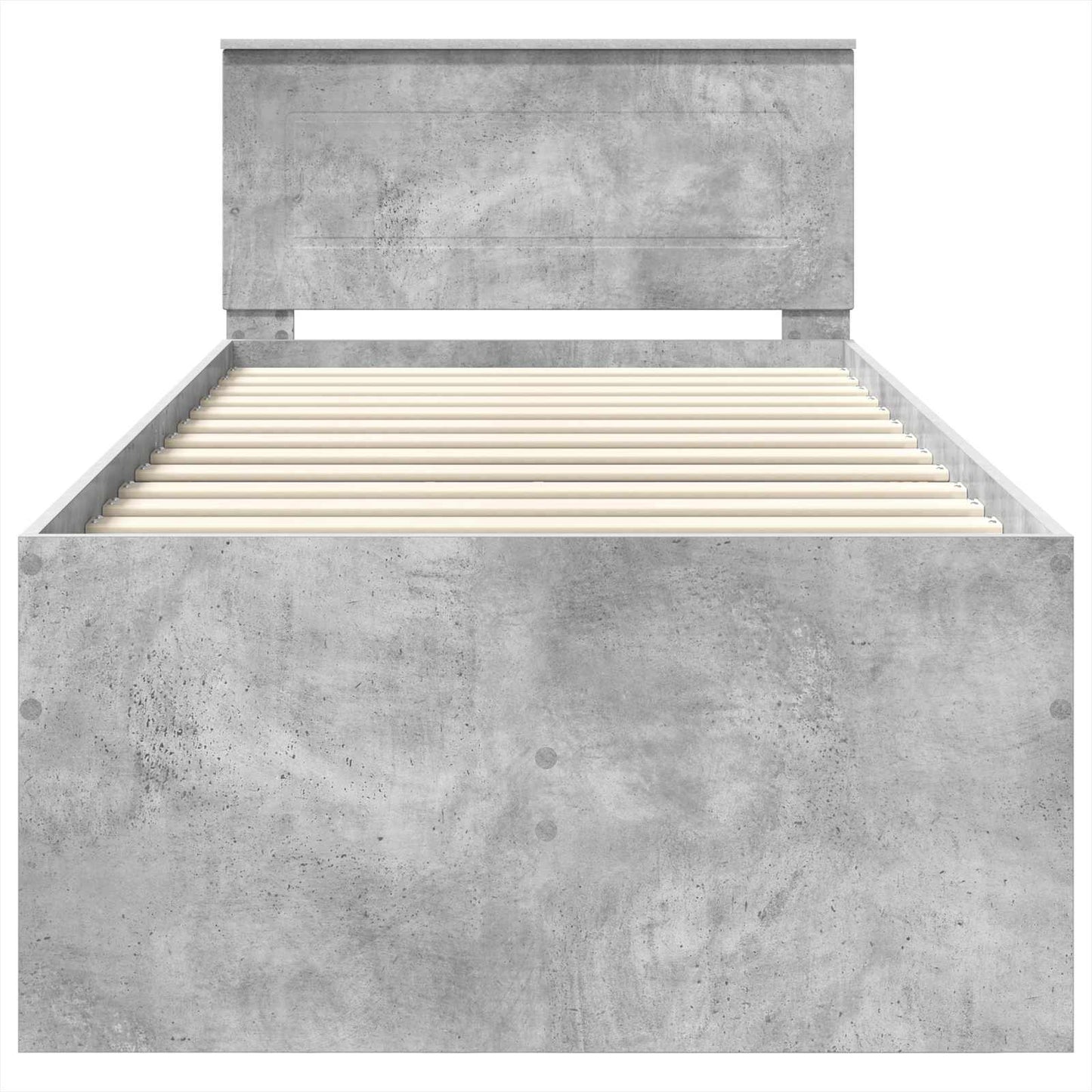 vidaXL Tagesbett Beton Grau und Schwarz 90 x 190 cm Holzwerkstoff