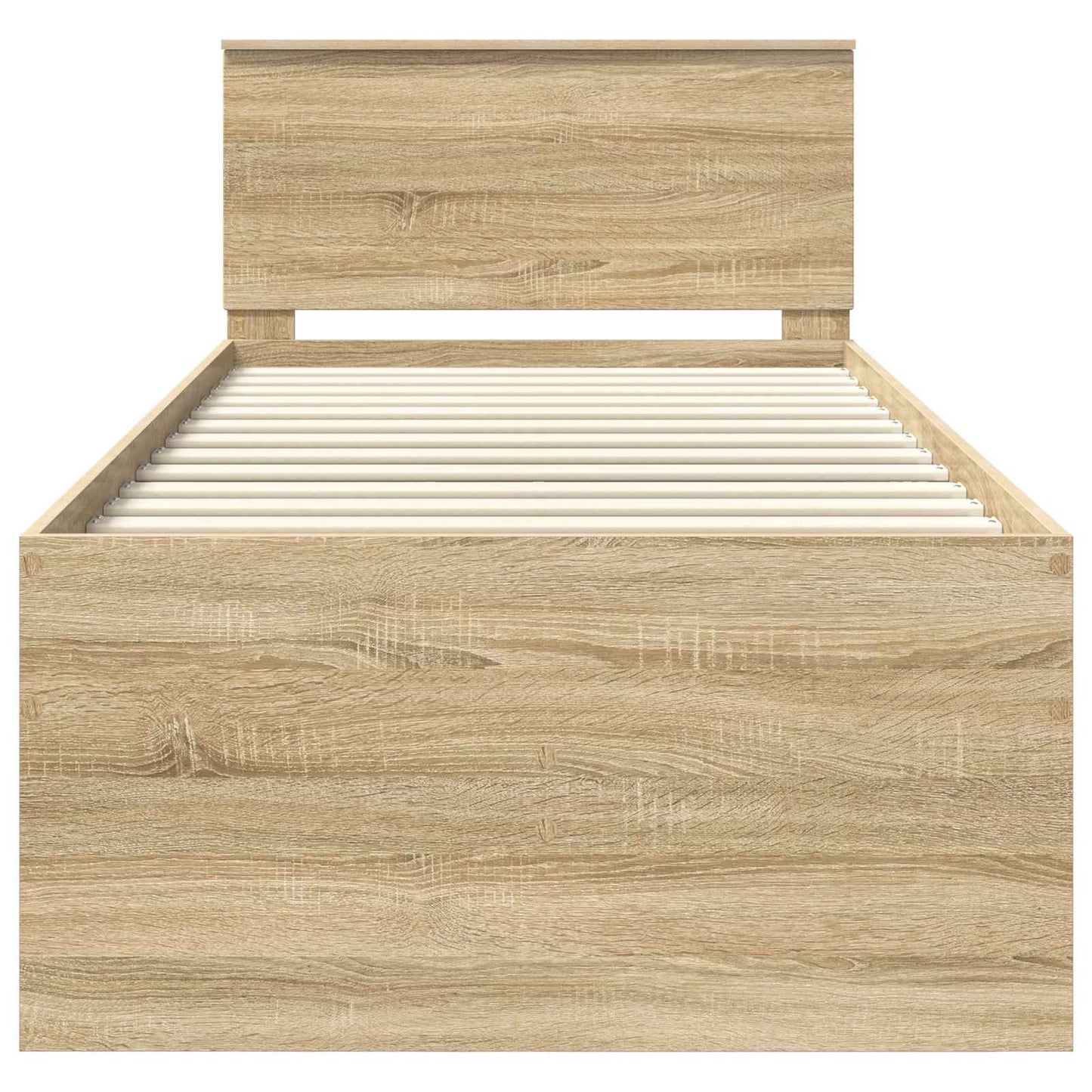 vidaXL Tagesbett Sonoma Eiche und Schwarz 90 x 200 cm Holzwerkstoff