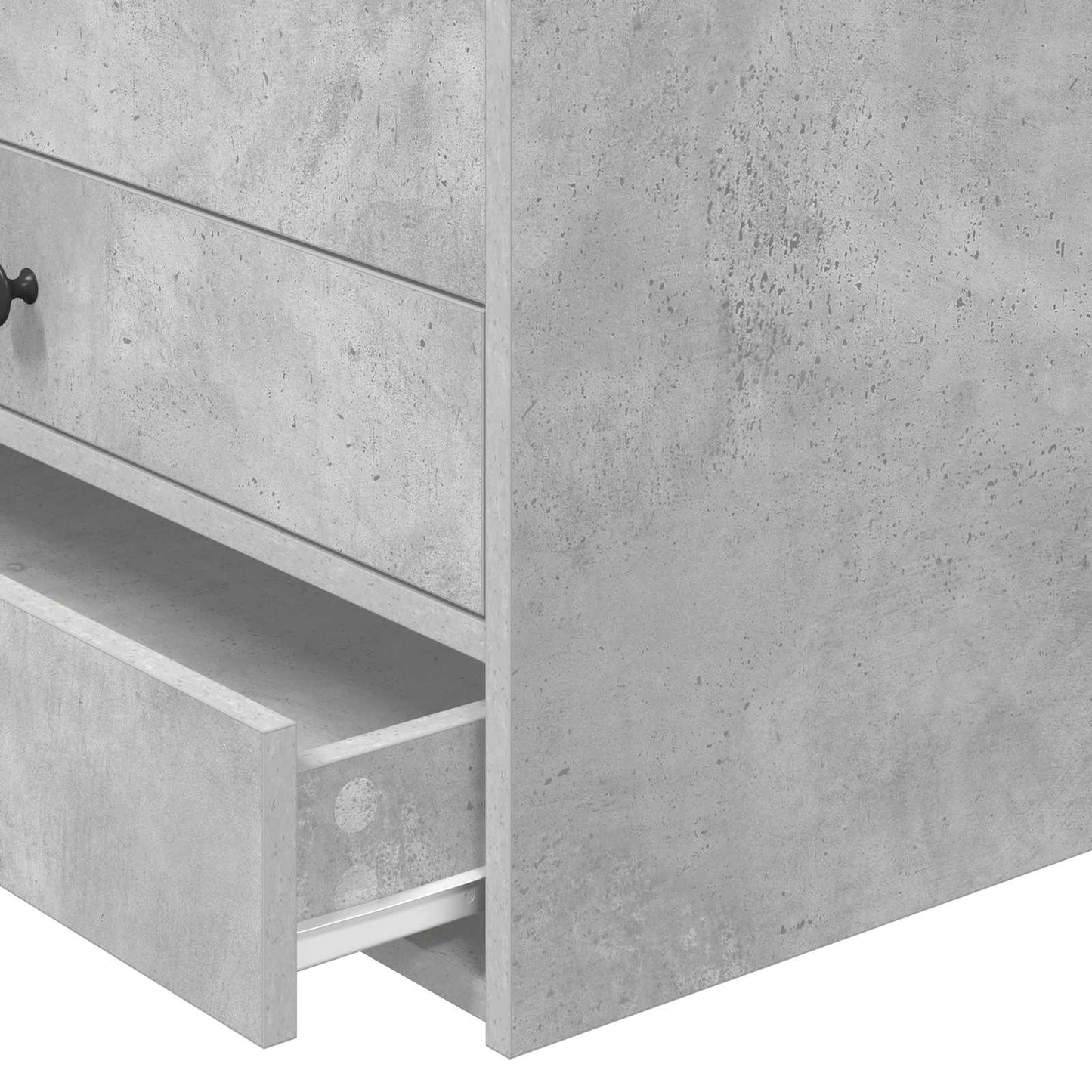 vidaXL Tagesbett Beton Grau und Schwarz 90 x 200 cm Holzwerkstoff