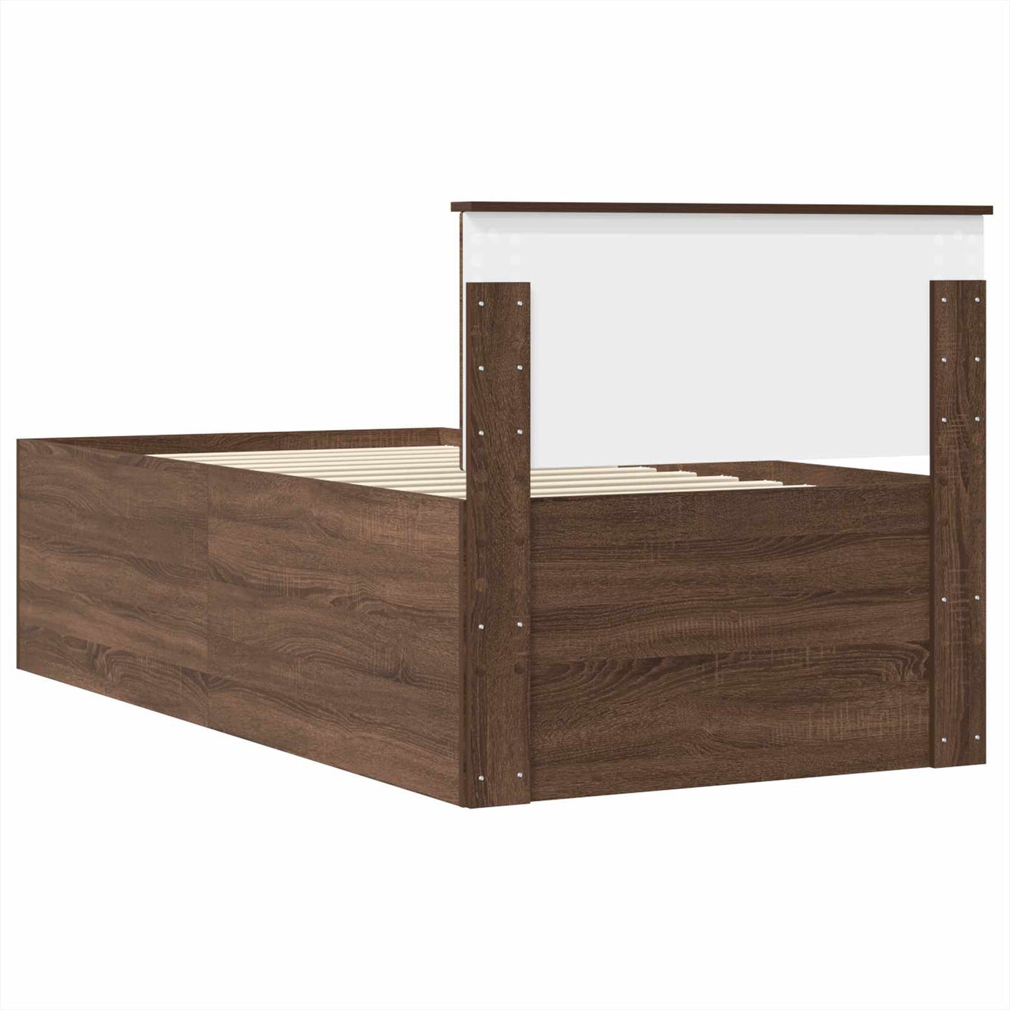 vidaXL Tagesbett Braun Eiche und Schwarz 90 x 200 cm Holzwerkstoff