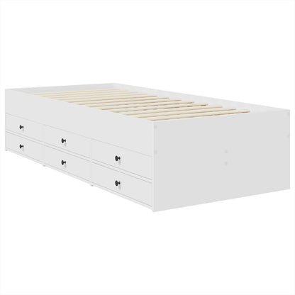 vidaXL Tagesbett Weiß und Schwarz 75 x 190 cm Holzwerkstoff