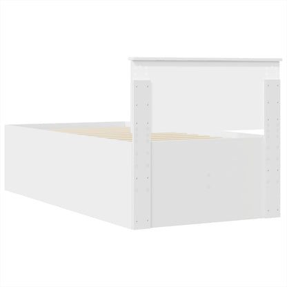 vidaXL Tagesbett Weiß und Schwarz 75 x 190 cm Holzwerkstoff