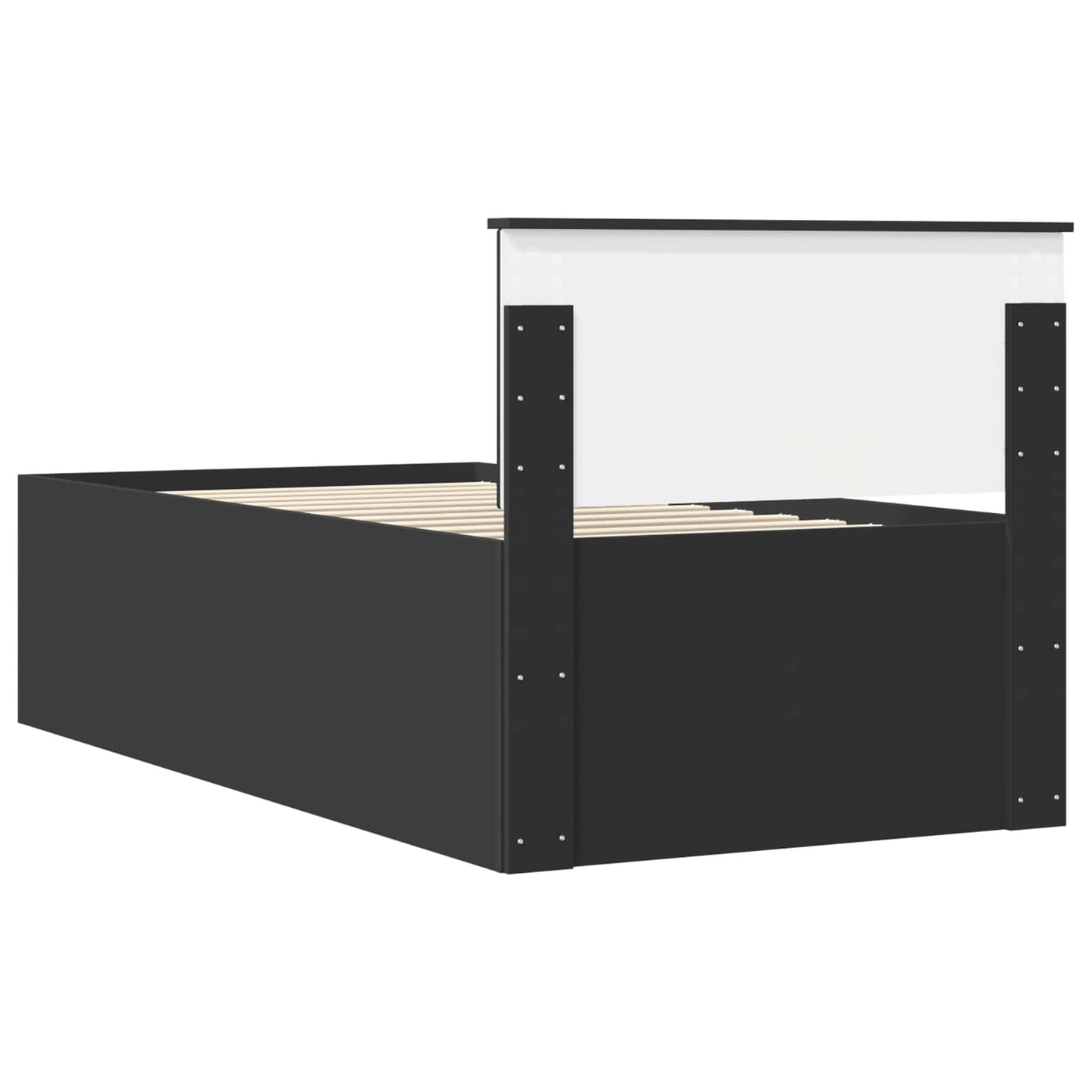 vidaXL Tagesbett mit Schubladen Schwarz 75 x 190 cm Holzwerkstoff