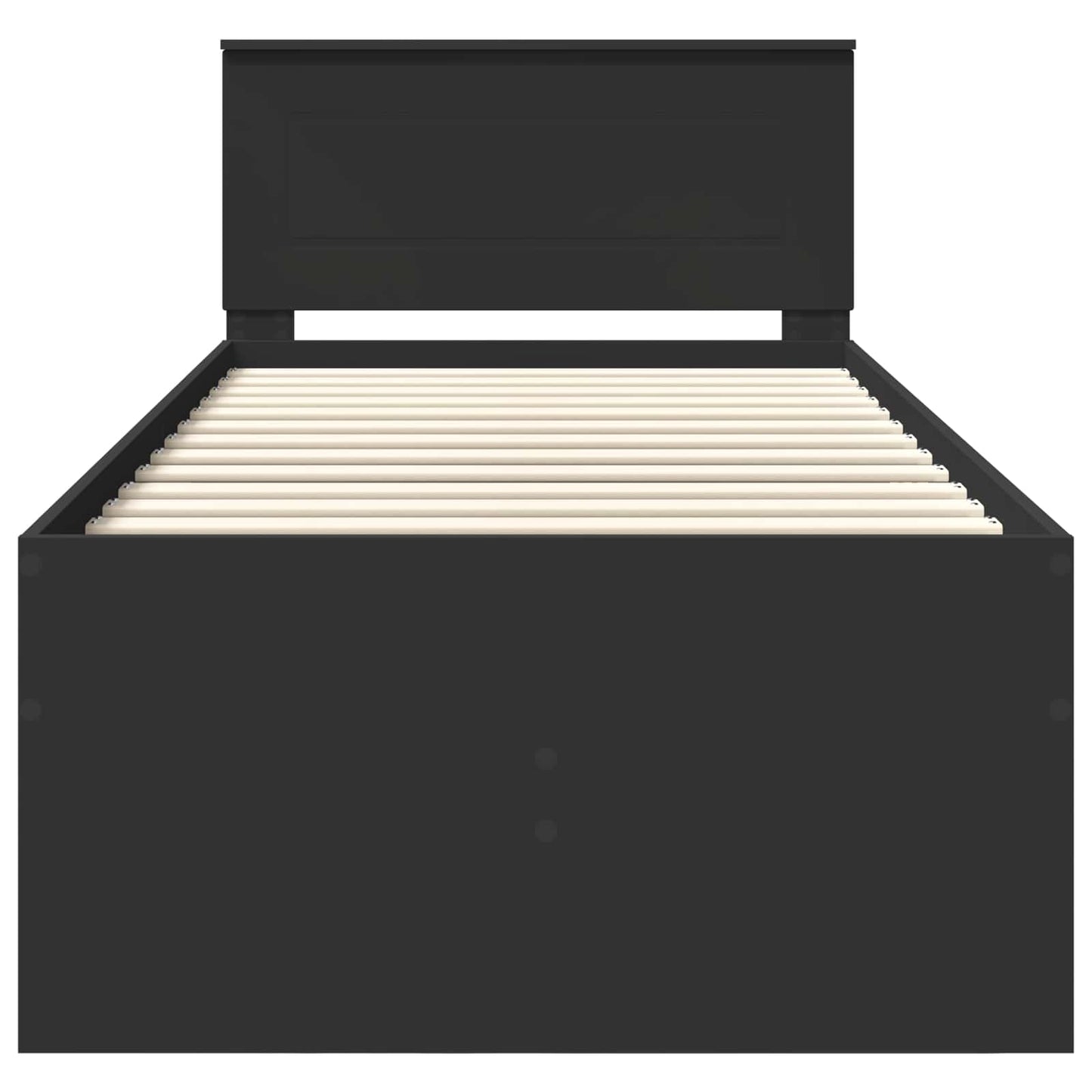 vidaXL Tagesbett mit Schubladen Schwarz 75 x 190 cm Holzwerkstoff