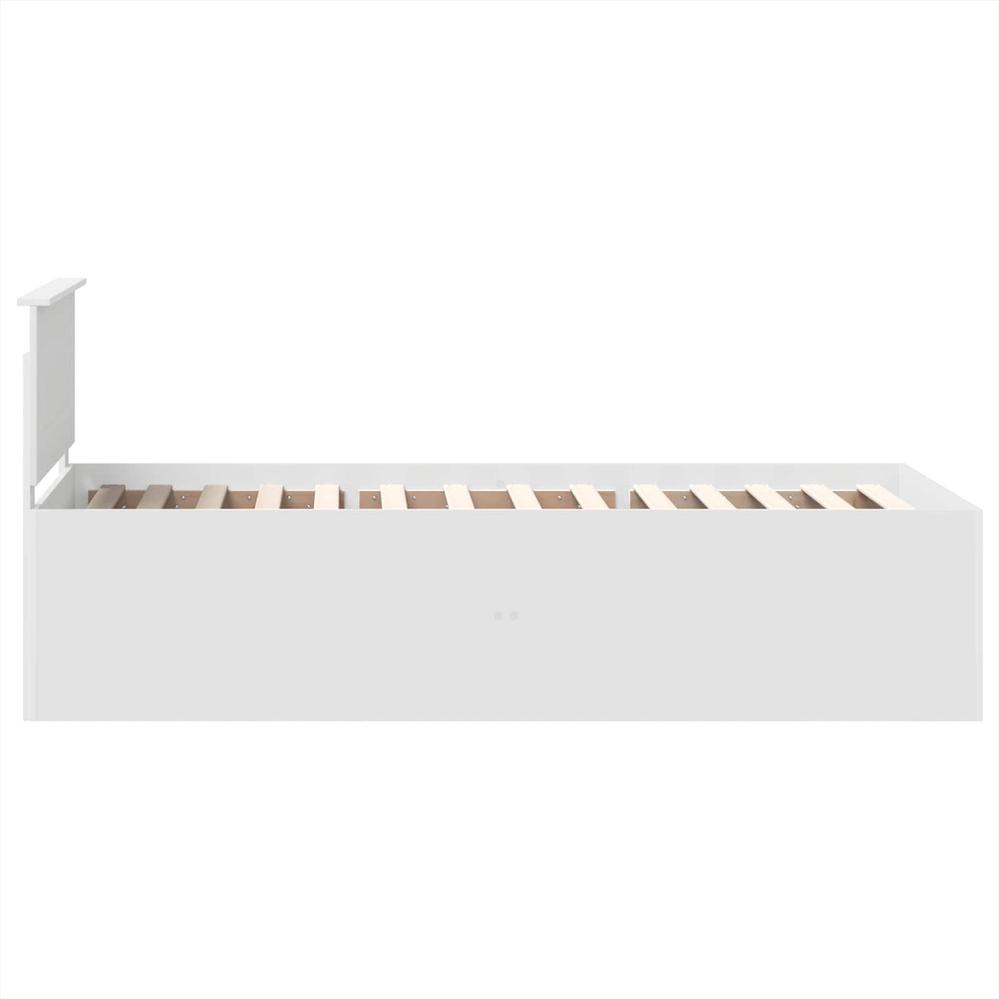 vidaXL Cadre de lit avec tête de lit Blanc 90 x 190 cm Aggloméré