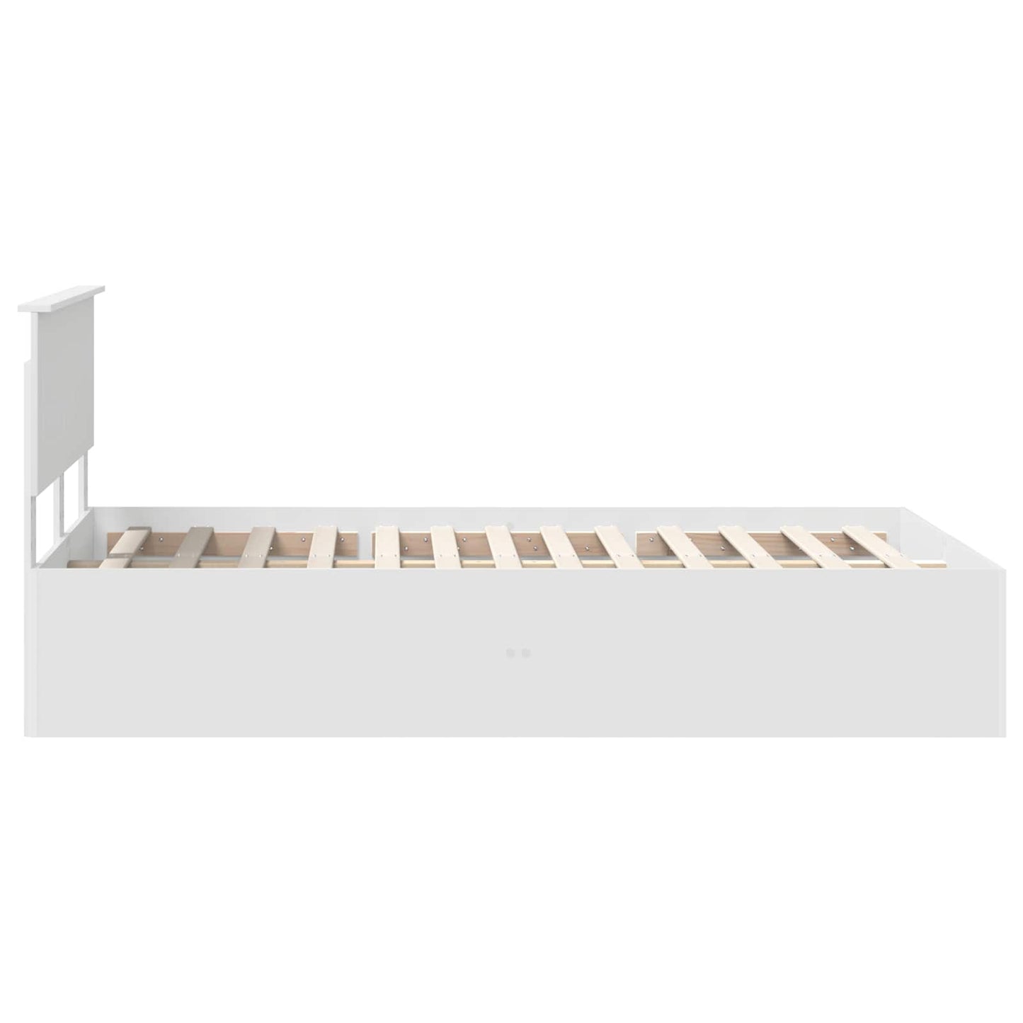 vidaXL Cadre de lit avec tête de lit Blanc 135 x 190 cm Aggloméré