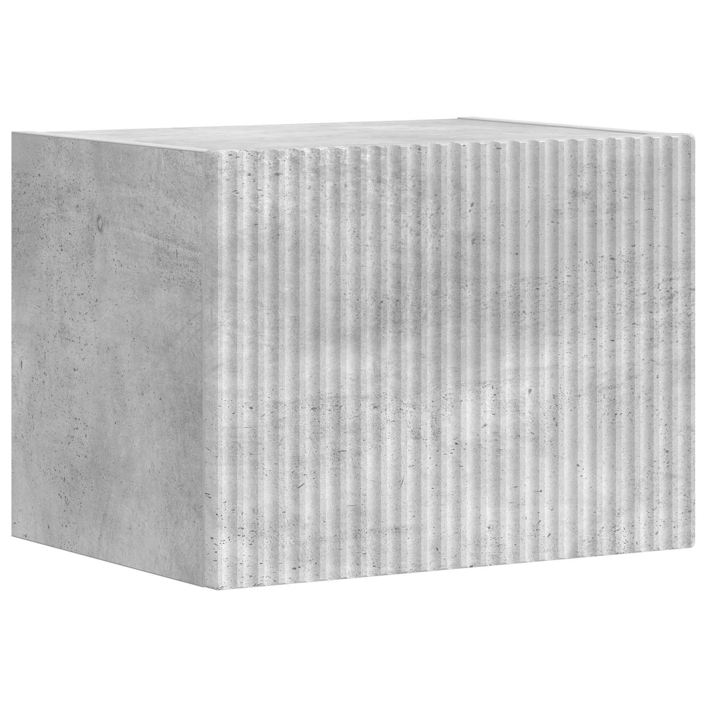 vidaXL Ensemble d'étagères murales pour TV murales 4 pcs Gris béton Bois d'ingénierie