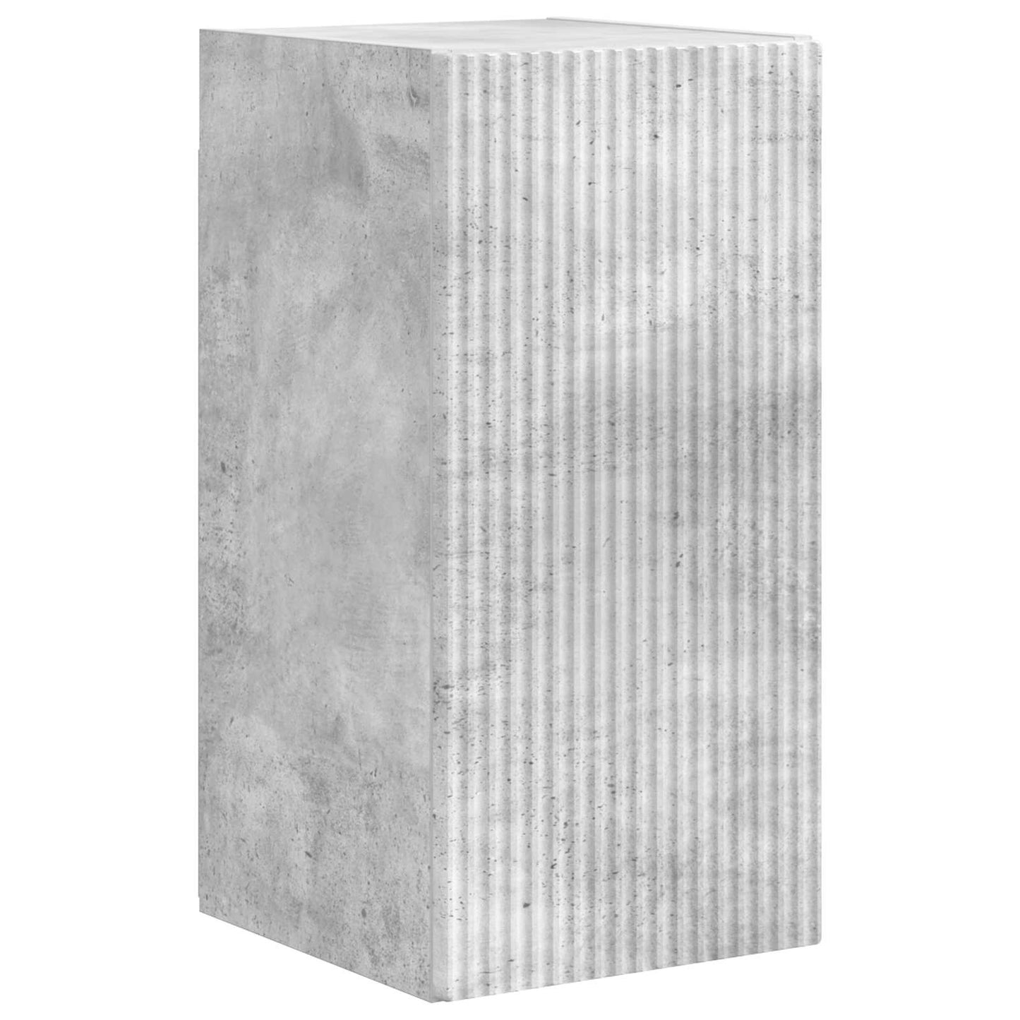 vidaXL Ensemble d'étagères murales pour TV murales 4 pcs Gris béton Bois d'ingénierie