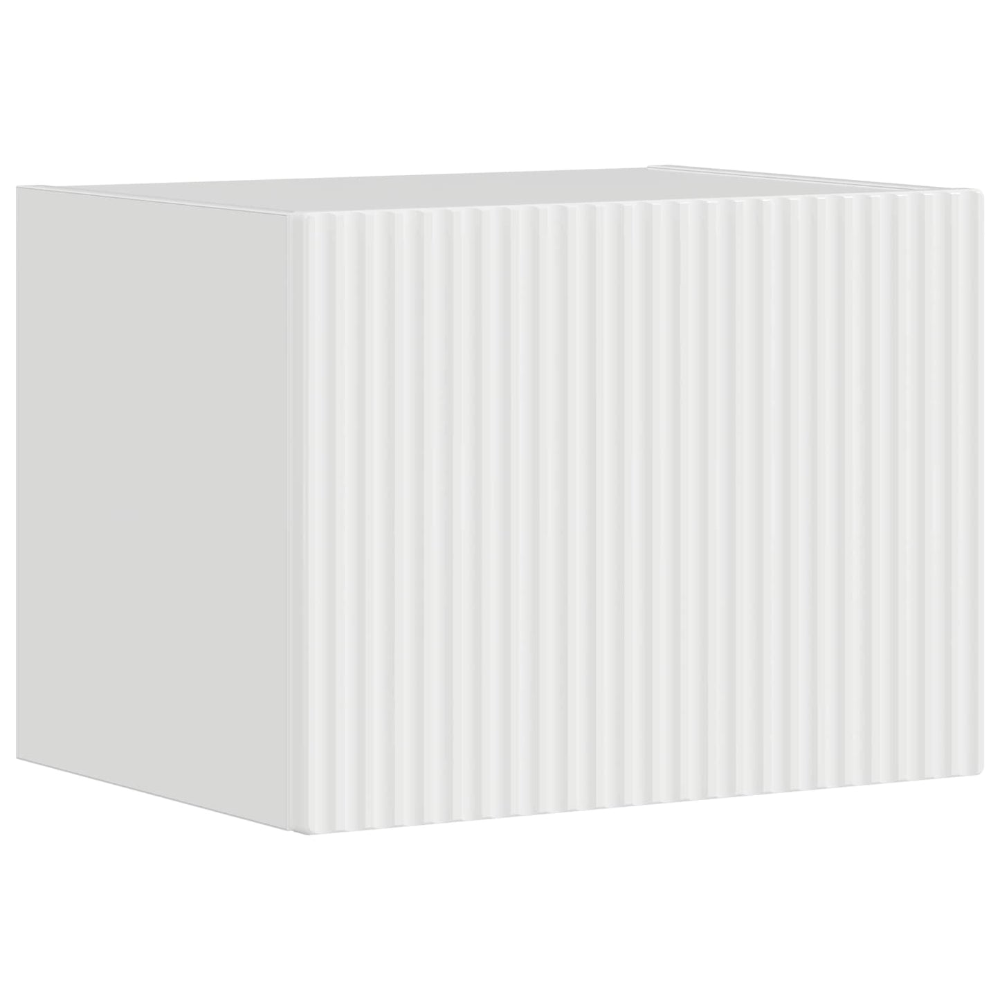 vidaXL Ensemble d'étagères murales pour TV 4 pcs Blanc brillant Bois d'ingénierie