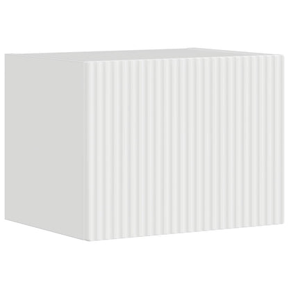 vidaXL Ensemble d'étagères murales pour TV 4 pcs Blanc brillant Bois d'ingénierie