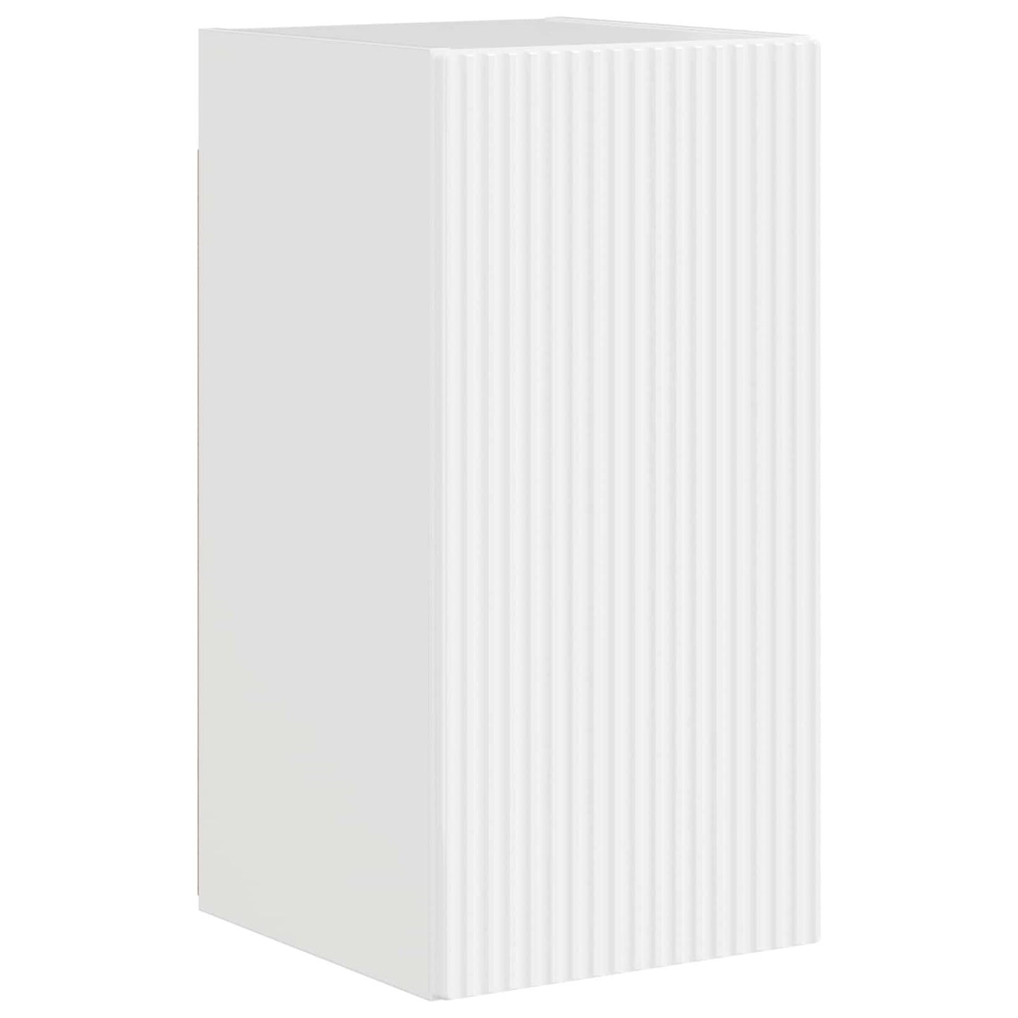 vidaXL Ensemble d'étagères murales pour TV 4 pcs Blanc brillant Bois d'ingénierie
