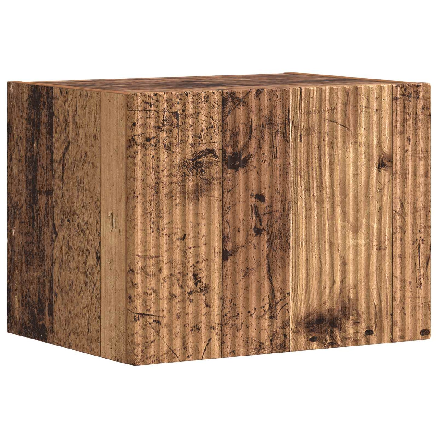 vidaXL Ensemble d'étagères murales TV 4 pcs Bois d'ingénierie Bois de récupération