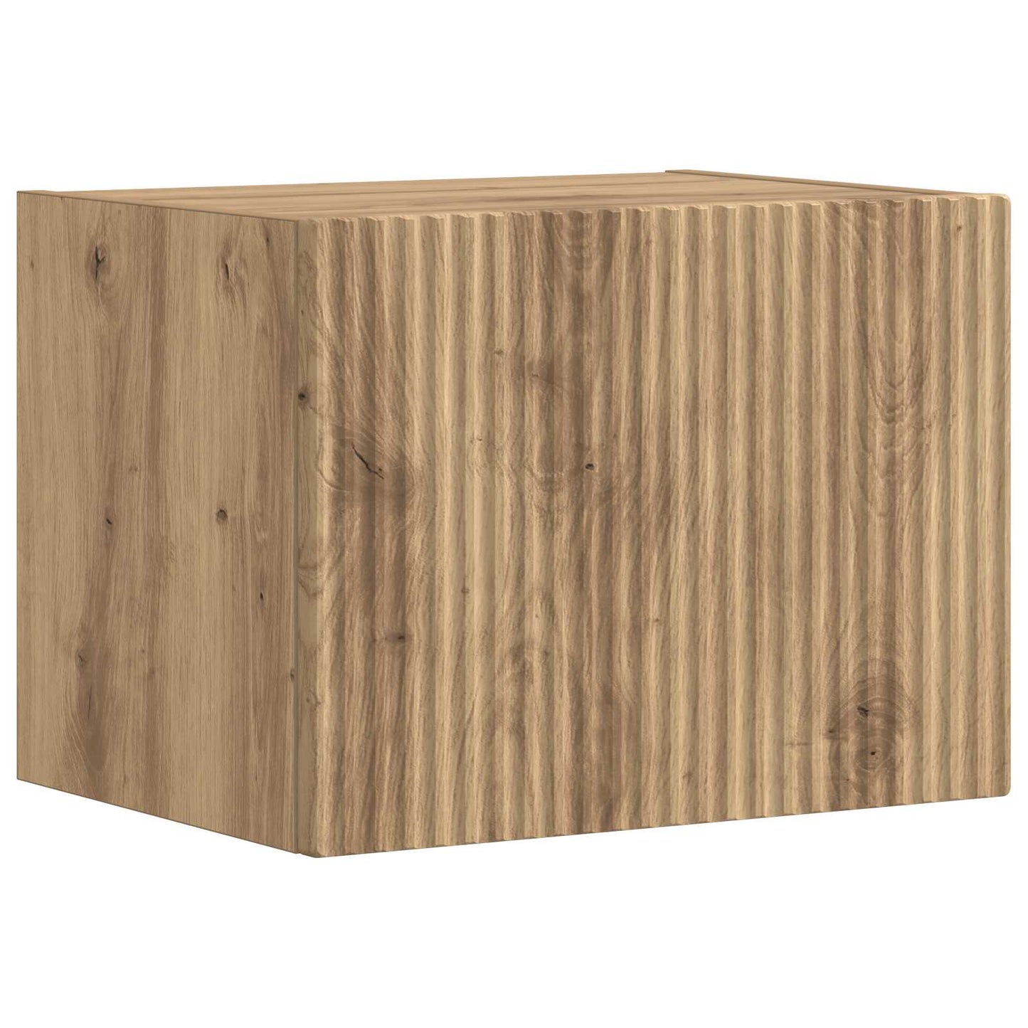 vidaXL Ensemble d'étagères murales pour TV 4 pcs Chêne artisan Bois d'ingénierie