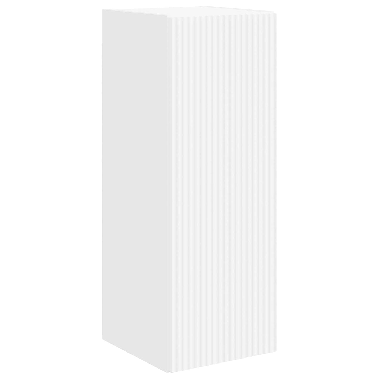 vidaXL Ensemble d'étagères murales TV 4 pcs Blanc Bois d'ingénierie