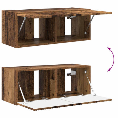 vidaXL Meuble TV mural 4 pièces aggloméré bois de récupération