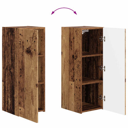 vidaXL Meuble TV mural 4 pièces aggloméré bois de récupération