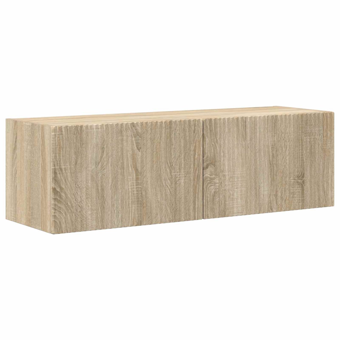 vidaXL Lot d'étagères murales pour TV 4 pcs Chêne Sonoma Bois d'ingénierie