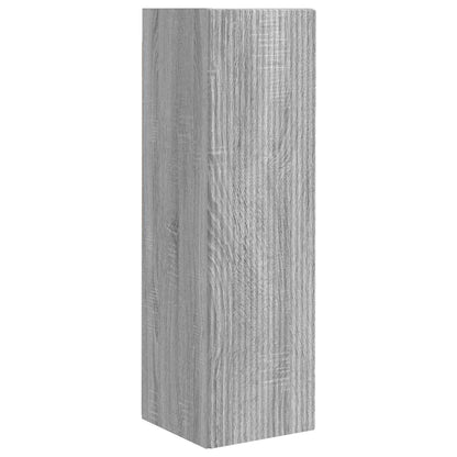 vidaXL Ensemble d'étagères murales pour TV 4 pcs Aggloméré couleur chêne sonoma gris