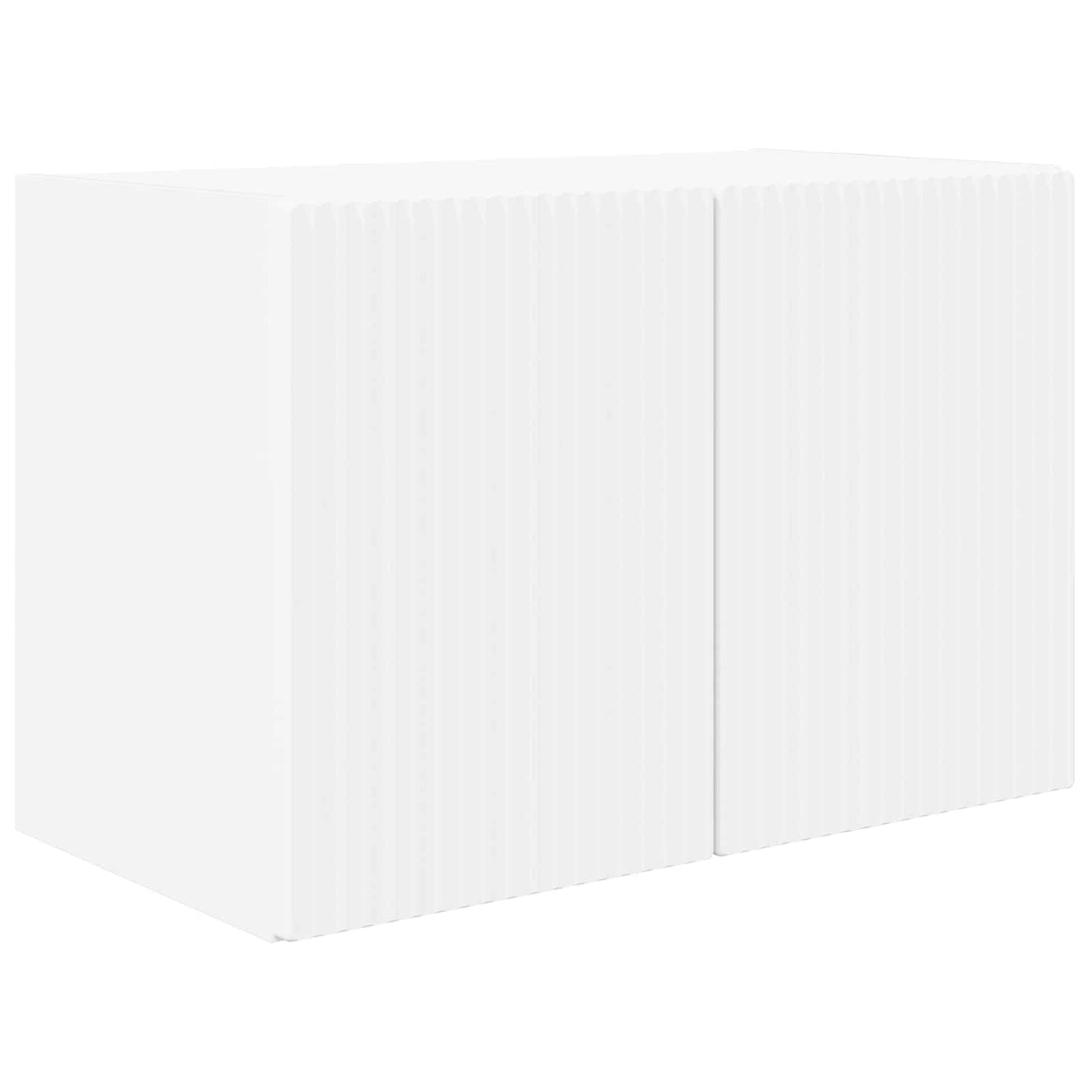 vidaXL Ensemble d'étagères murales pour TV 4 pcs Blanc Bois d'ingénierie