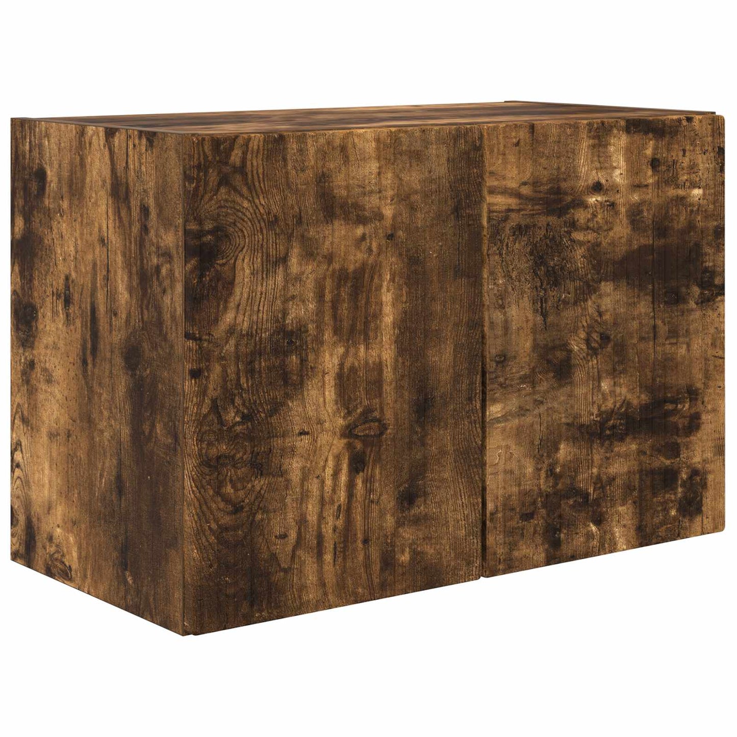 vidaXL TV-Wandregal-Set 4 pcs Geräucherte Eiche Holzwerkstoff