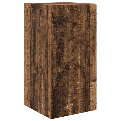 vidaXL TV-Wandregal-Set Wandmontiert 4 pcs Altholz Holzwerkstoff