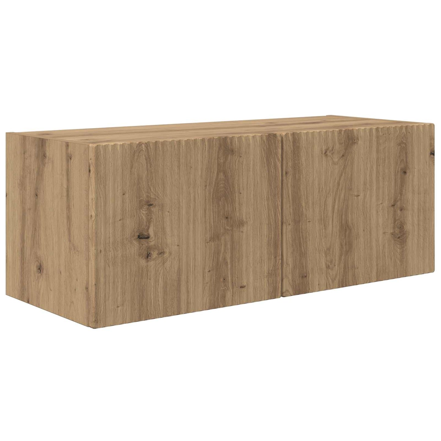 vidaXL TV-Wandregal-Set Wandmontiert 4 pcs Artisan-Eiche Holzwerkstoff